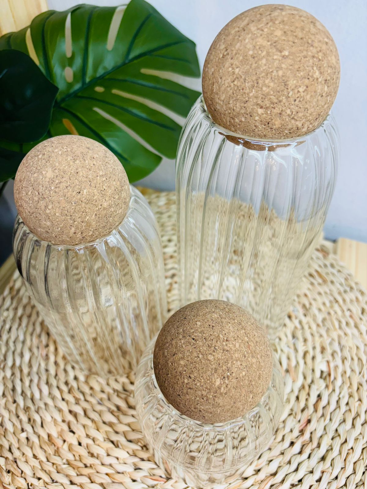 Set de Frascos de Vidrio x3