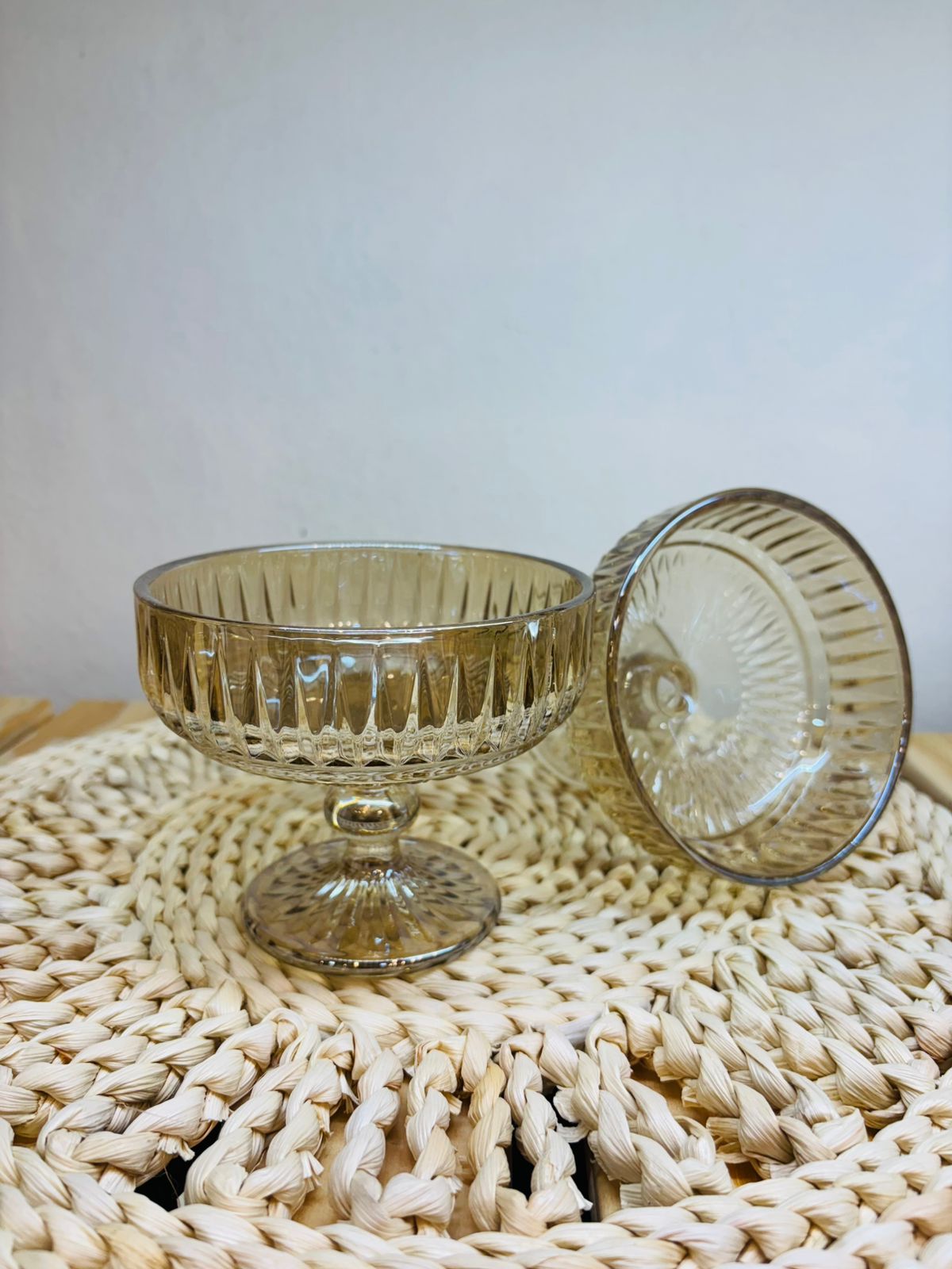 Compoteras Rayas Caramel x 6