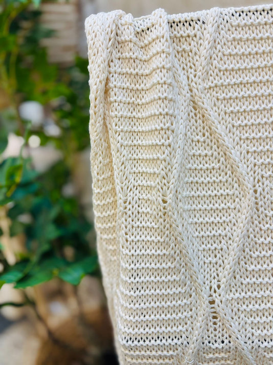 Manta / Pie de cama de algodón