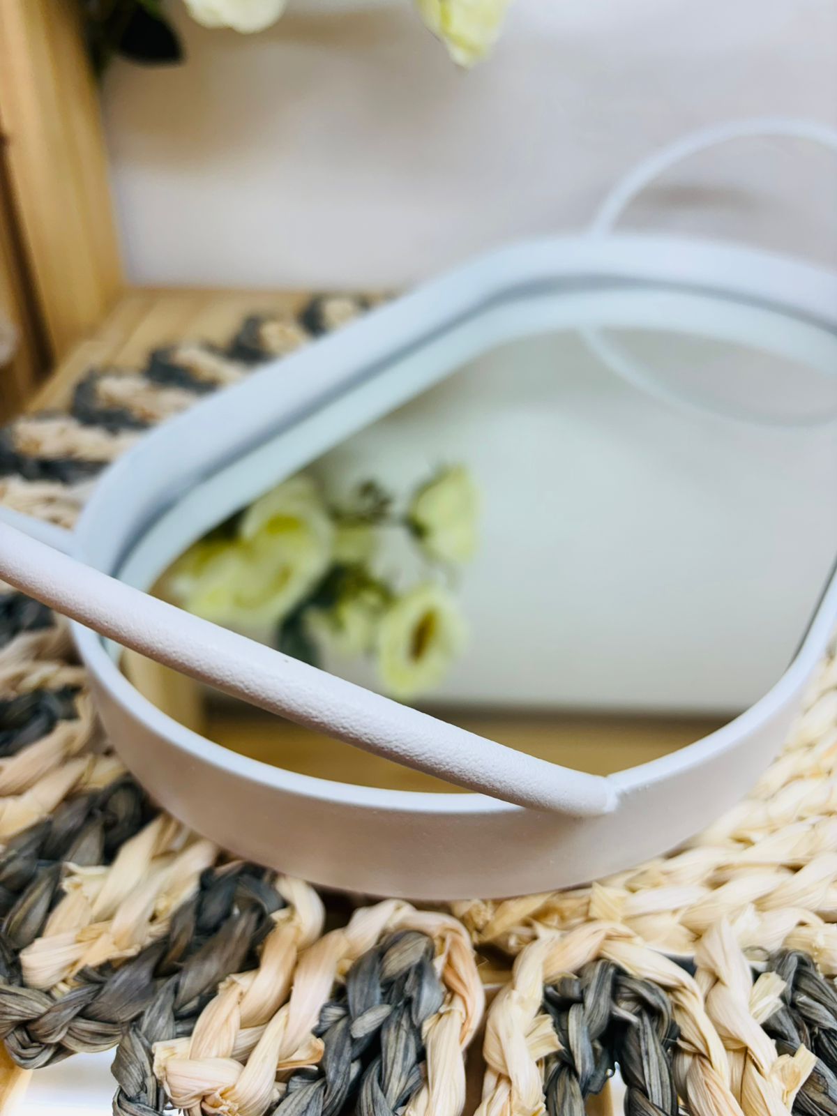 Bandeja Espejada con Hierro Blanca