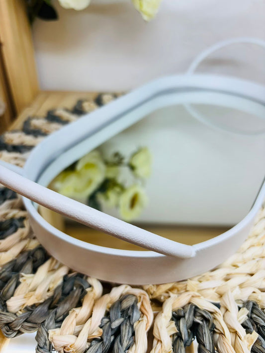 Bandeja Espejada con Hierro Blanca