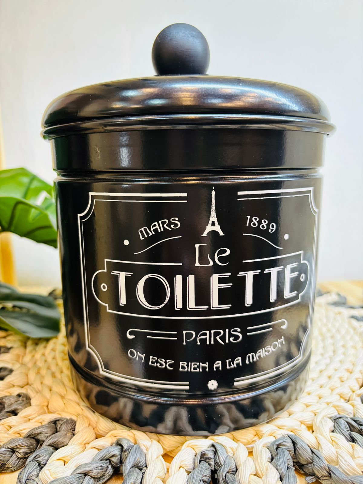 Cesto De Basura Le Toilett Negro