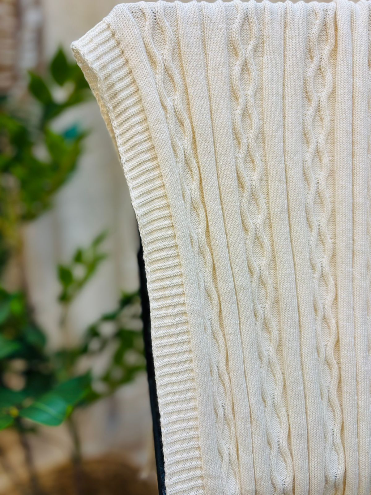 Manta / Pie de cama de algodón