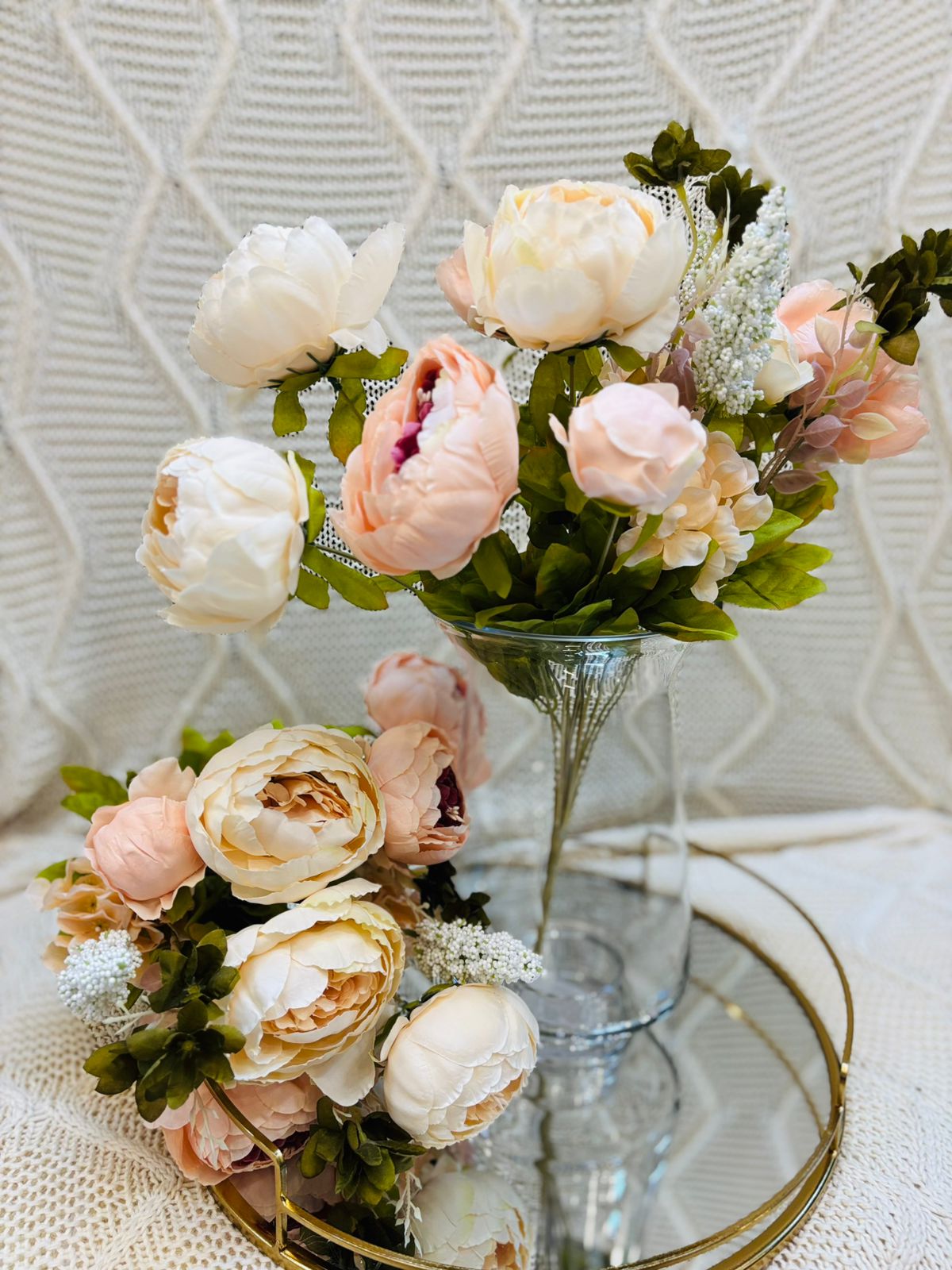 Ramo de Peonias Combinada Salmón