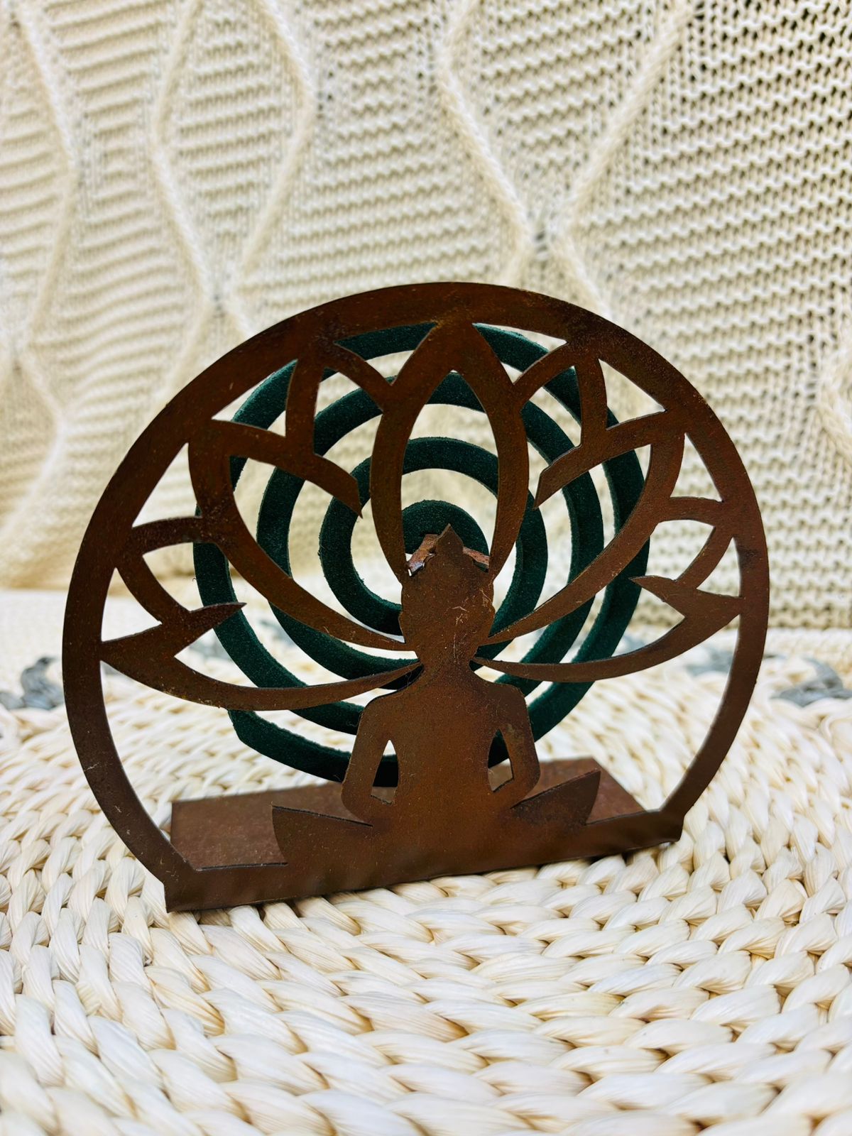 Porta Espiral de Buda Óxido
