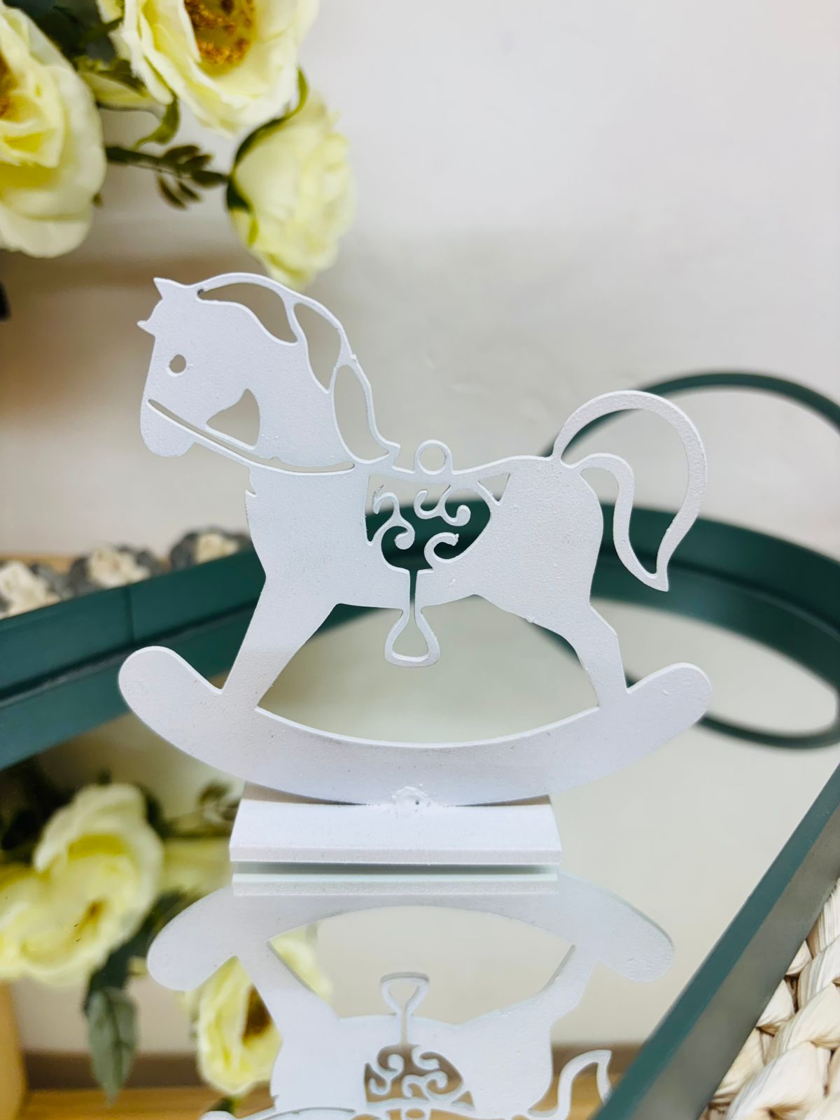 Caballito con Base Color Blanco