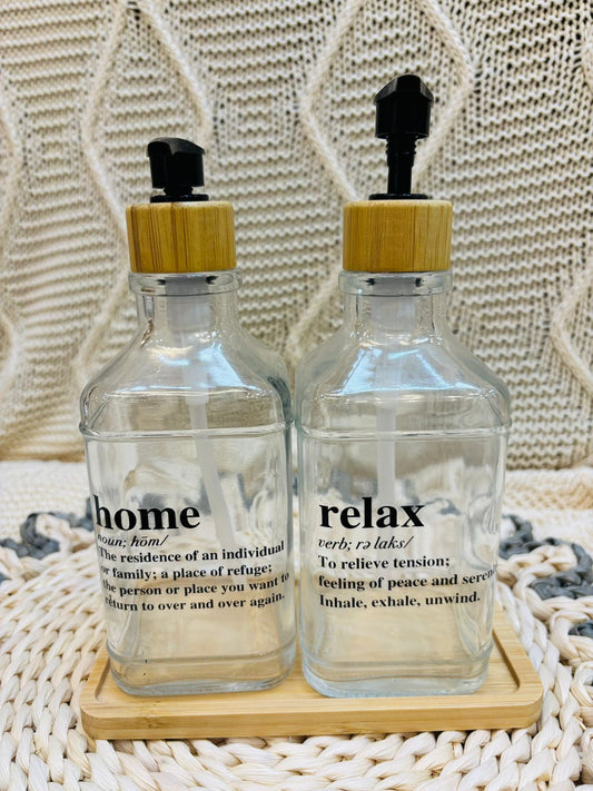 Set Dispenser de Bambú