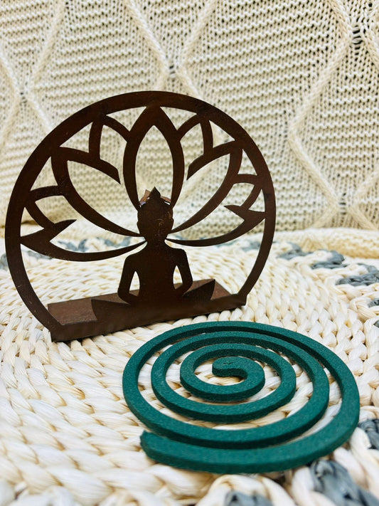 Porta Espiral de Buda Óxido