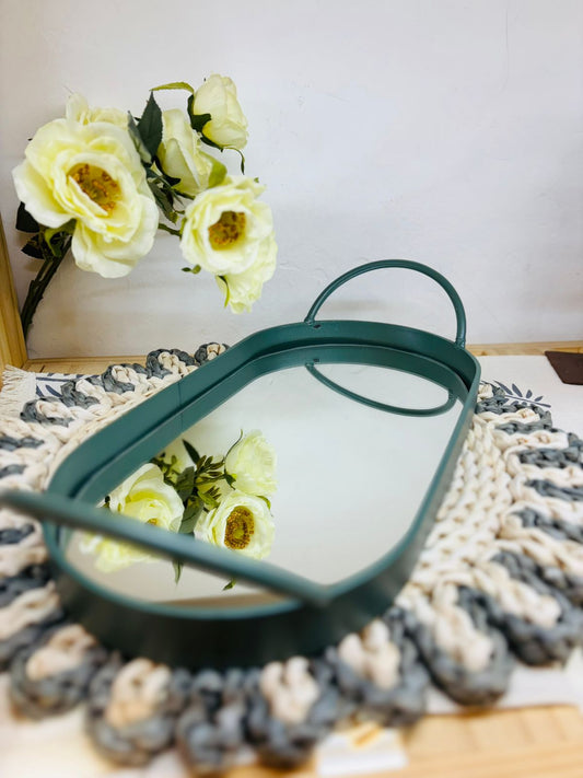 Bandeja Espejada con Hierro Verde