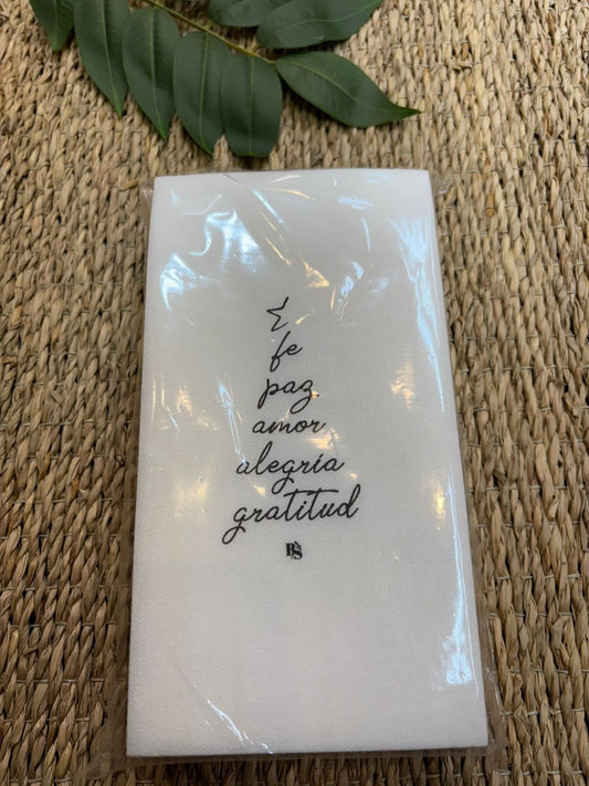 Servilletas Frases Navidad x 12