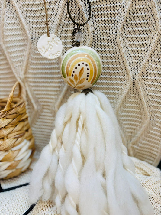 Borla Medallón Cerámica