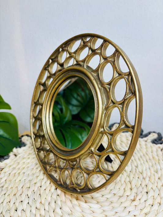 Espejo Vintage Deco Dorado