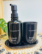 Set Dispenser + Vaso Negro