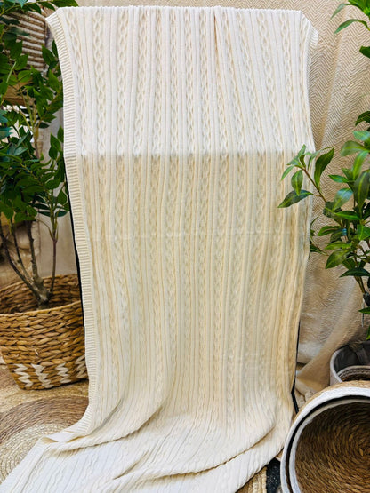 Manta / Pie de cama de algodón