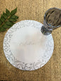 Plato de Sitio Arabescos Plata x 12