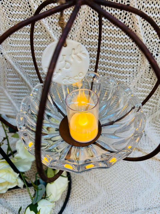 Fanal de Vidrio con Cairel de Vidrio