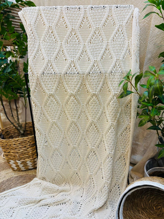 Manta / Pie de cama de algodón