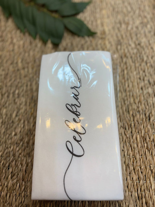 Servilletas Celebrar Negra x 12