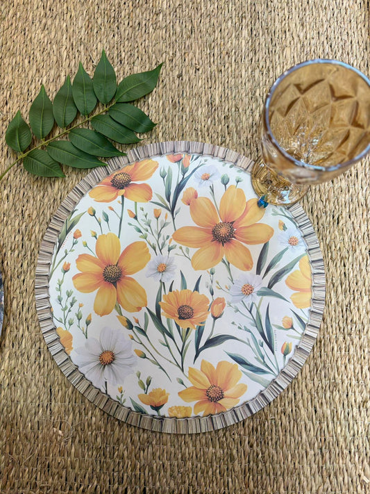 Plato de Sitio Flores Silvestres x 12