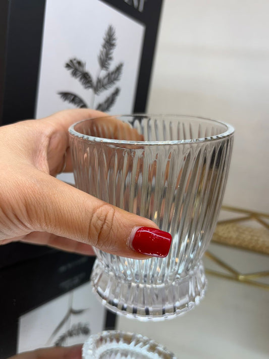 Set de vasos vidrio x 6 Transparente