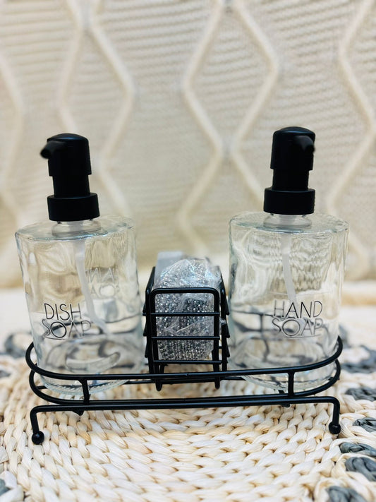 Set Dispenser de Cocina Negro