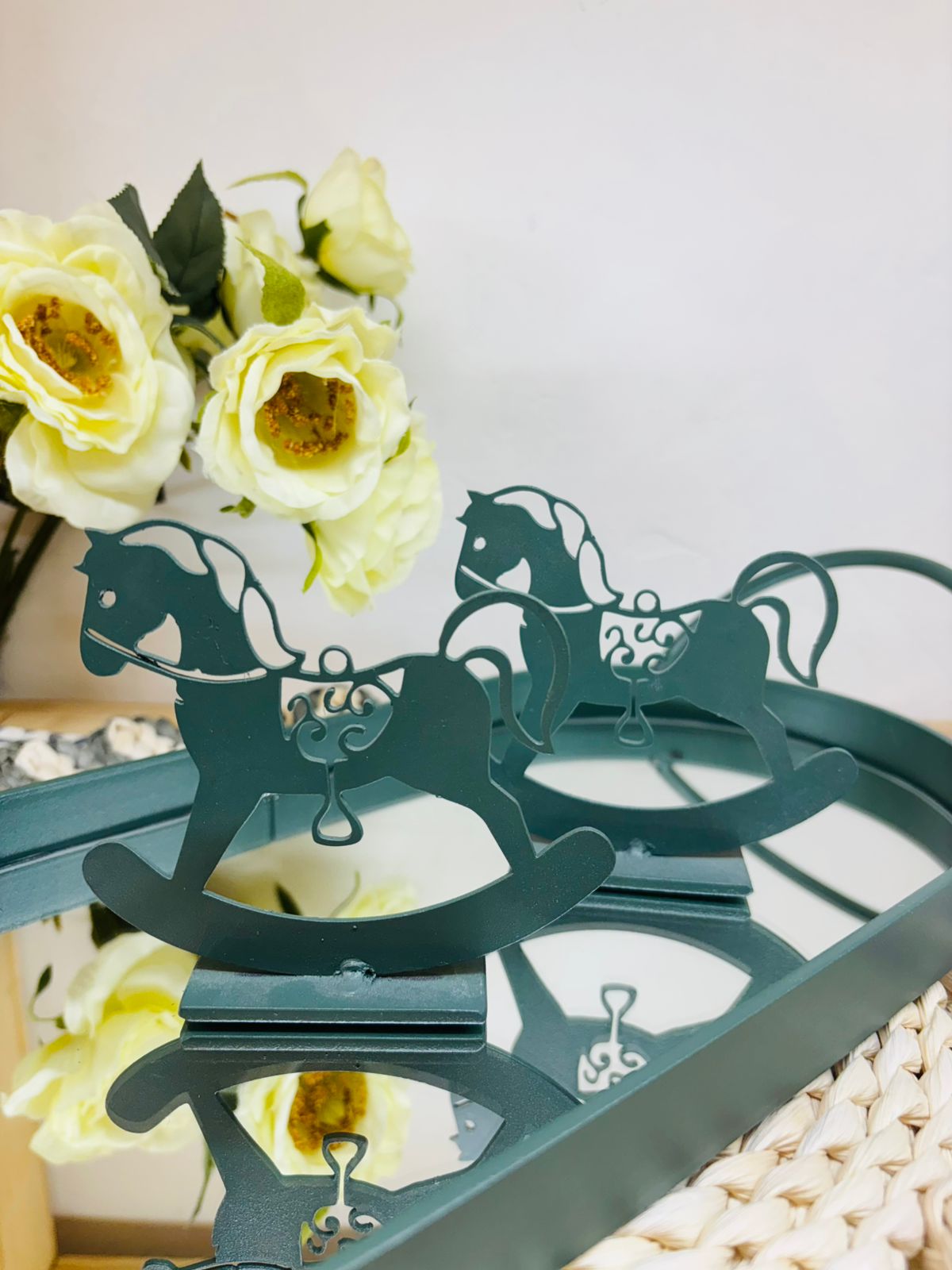 Caballito con Base Color Verde