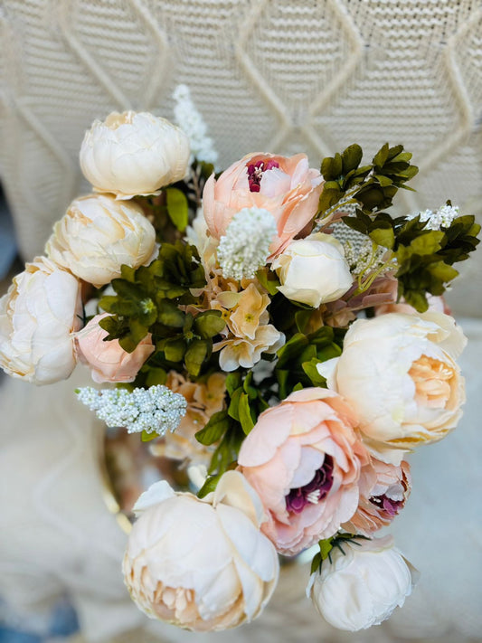 Ramo de Peonias Combinada Salmón