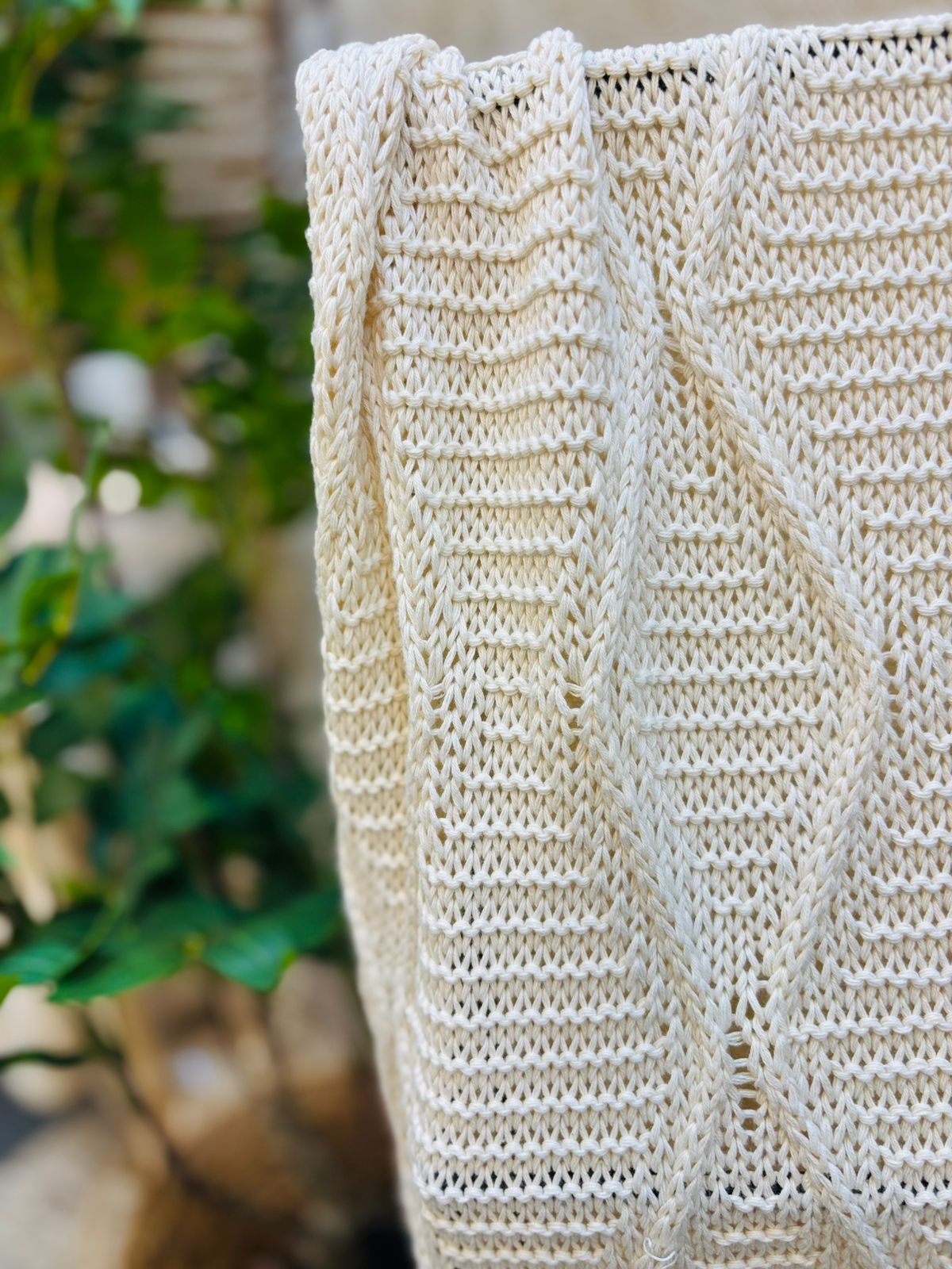 Manta / Pie de cama de algodón