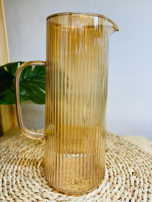 Jarra de Vidrio Dorada