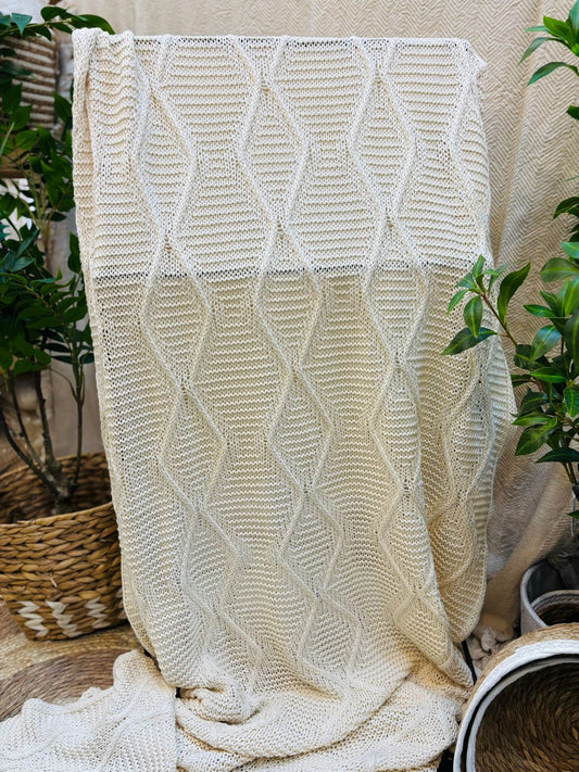 Manta / Pie de cama de algodón