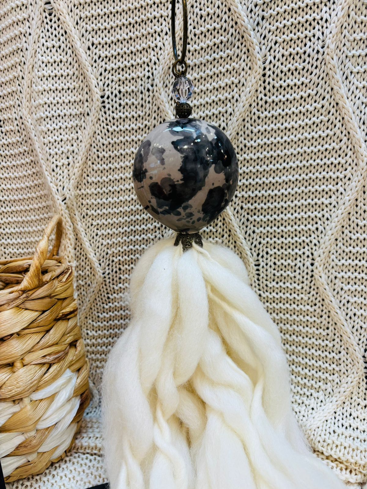 Borla Medallón Cerámica