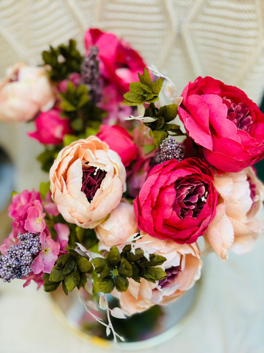 Ramo de Peonias Combinadas Rosa