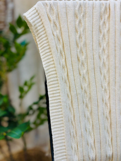 Manta / Pie de cama de algodón