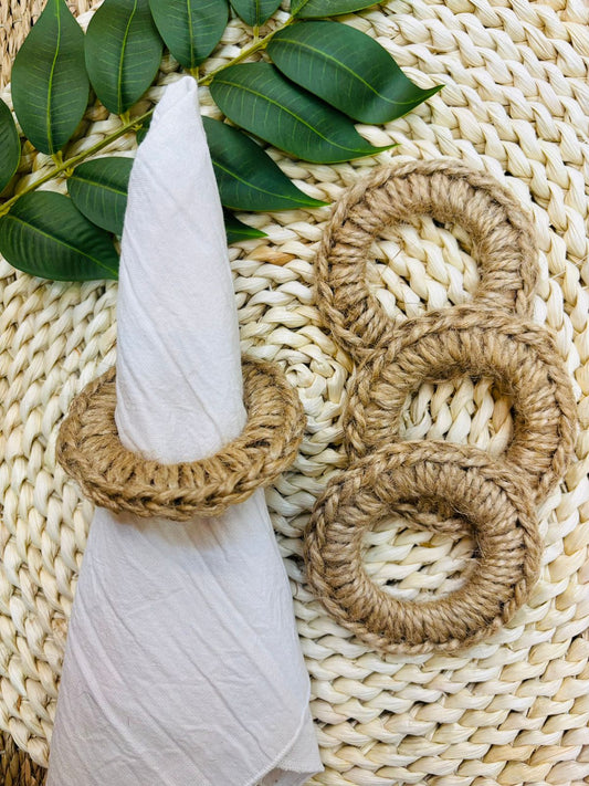 Servilletero de Yute x6