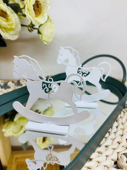 Caballito con Base Color Blanco