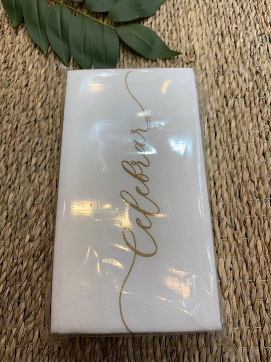 Servilletas Celebrar Dorada x 12